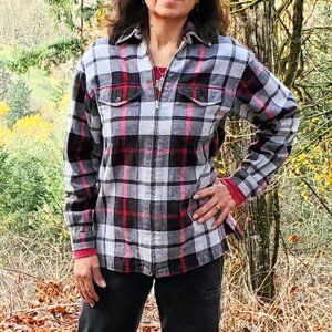 Lauren by Ralph Lauren Womens Plaid Flannel Jacket, Size P/S